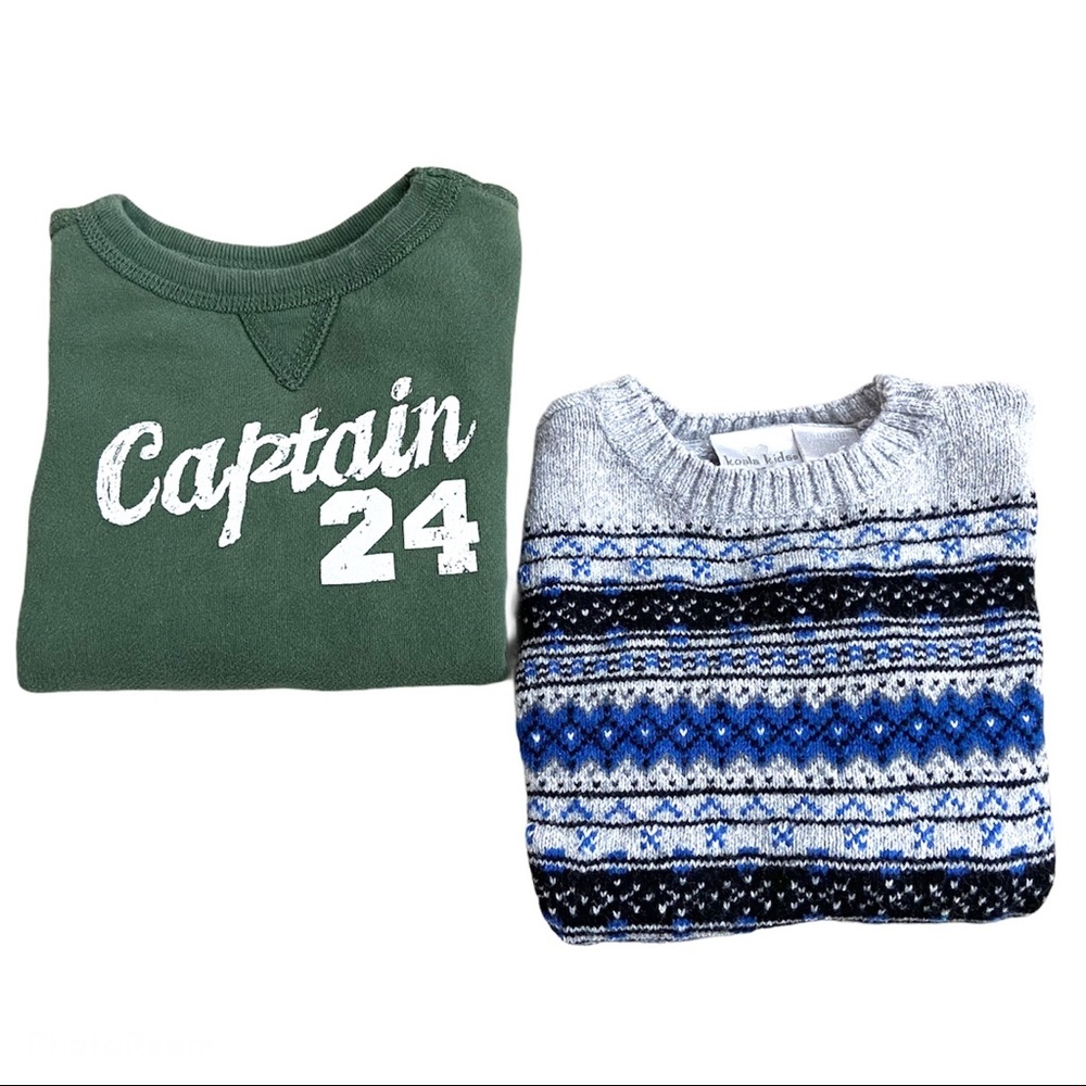 🌟3/$15🌟 2 baby boys sweatshirts sweaters 6-9 m